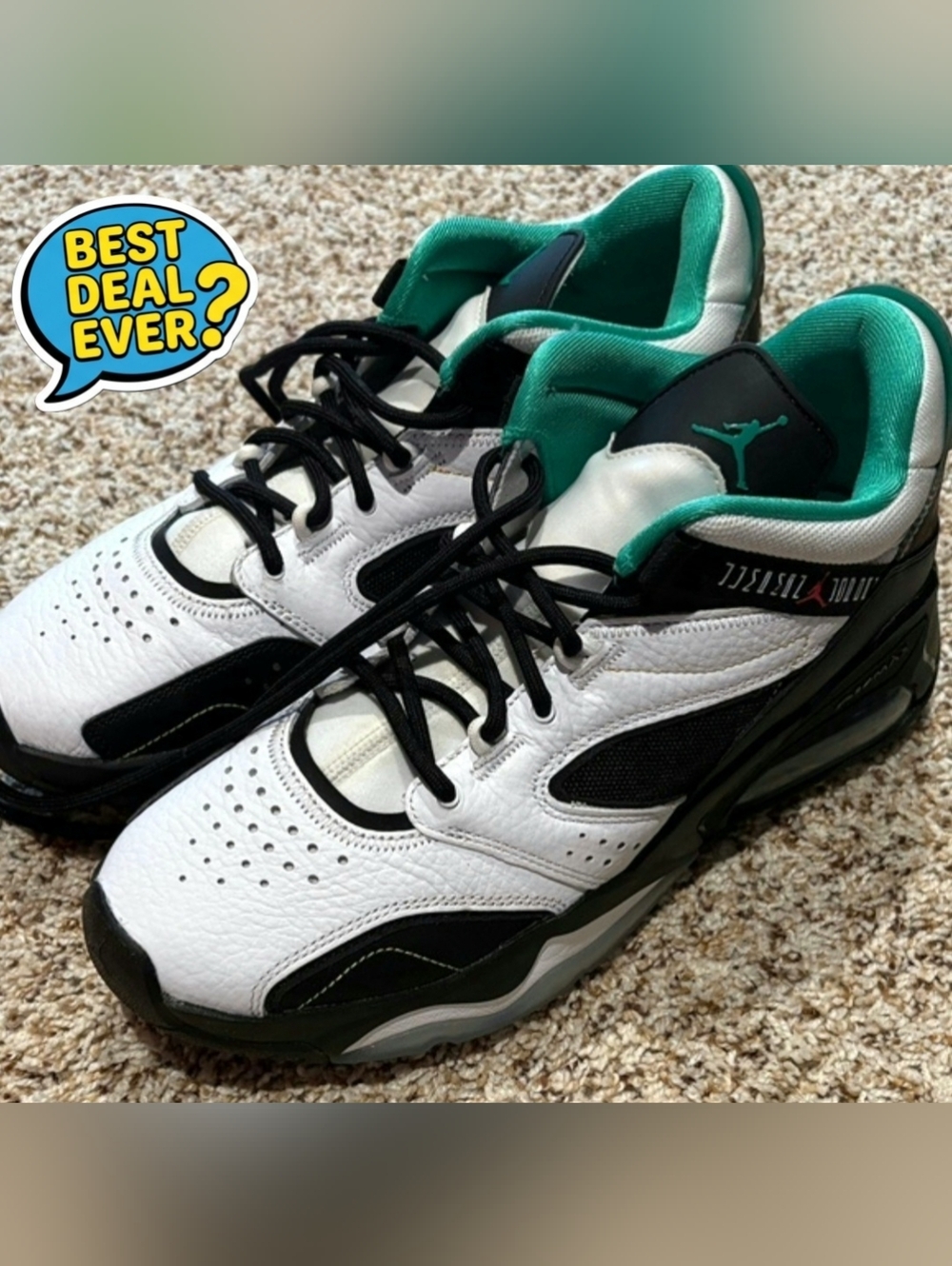 🔥 Jordan Point Lane ‘Urban Jungle’ Emerald Sneakers – Men’s 9 (Rare Mashup!)